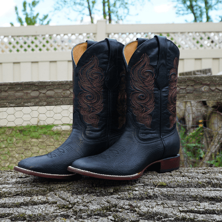 Soto Boots Mens Broad Square Toe Cowboy Boots H9001